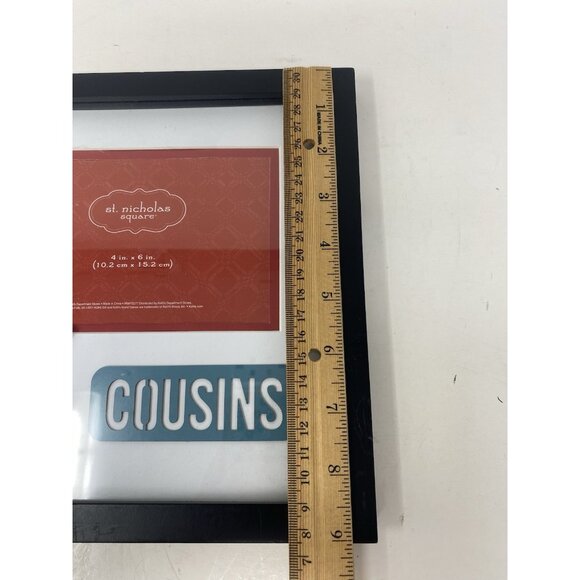 St Nicholas Square Sock Monkey Picture Frame Cousins Holds 4" x 6" Photo - Picture 7 of 8